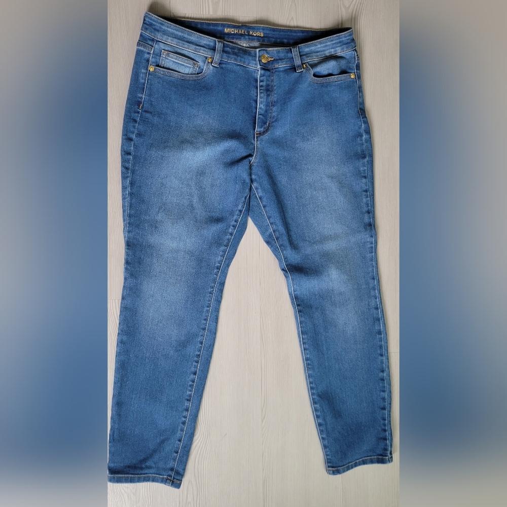 Michael Kors Blue Stretch Women's Jeans 14p